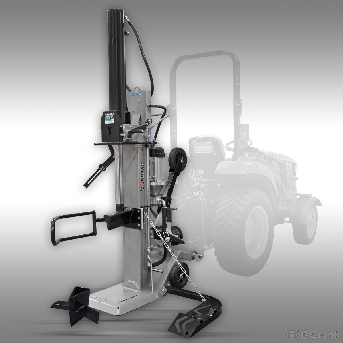 Štiepačka dreva Jansen TS-30K, 30 t kombi (PTO + elektrika),