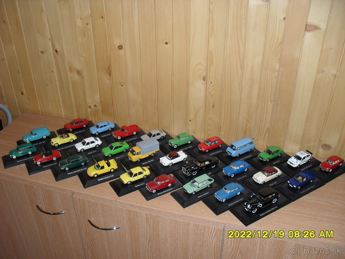 ZBIERKA /MODELY ŠKODA 1:43/