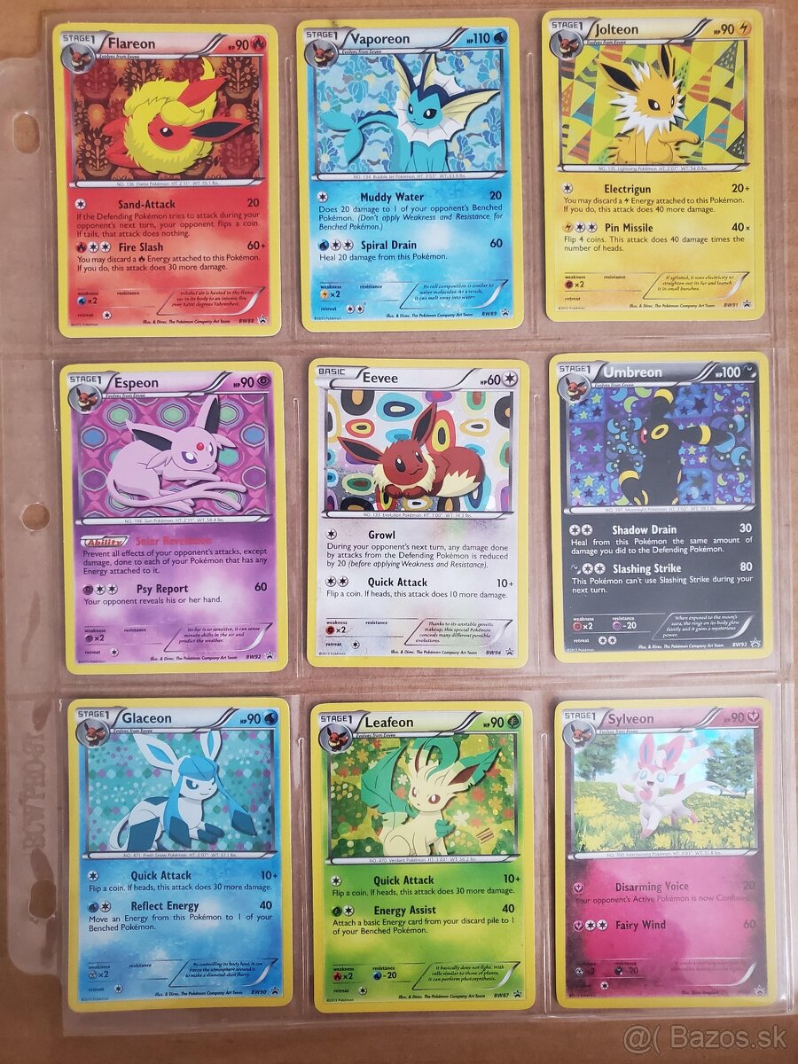 Pokémon eeveelutions set B&W era 2013