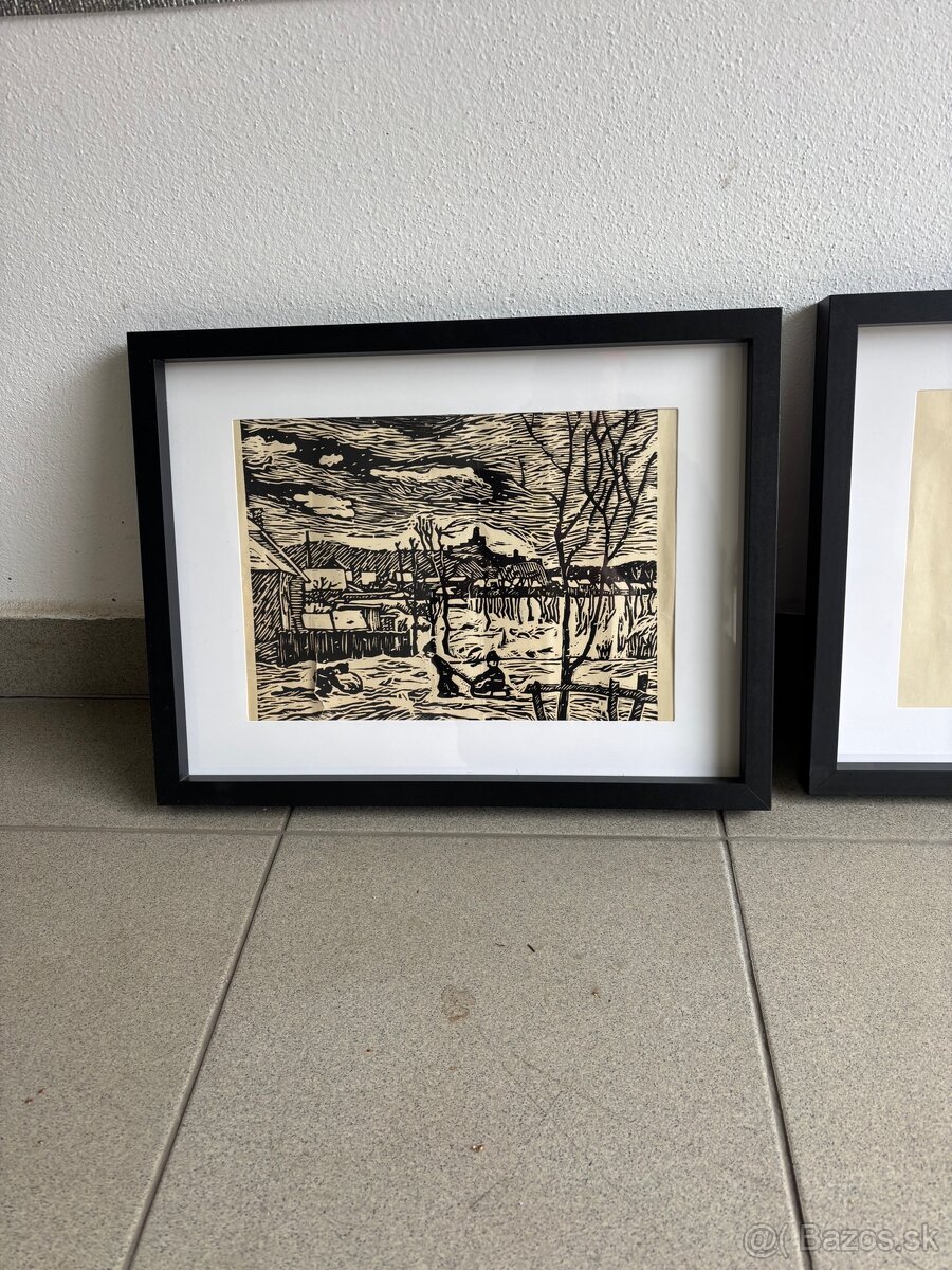 Drevoryt Ľúbim.Branský Trenčín