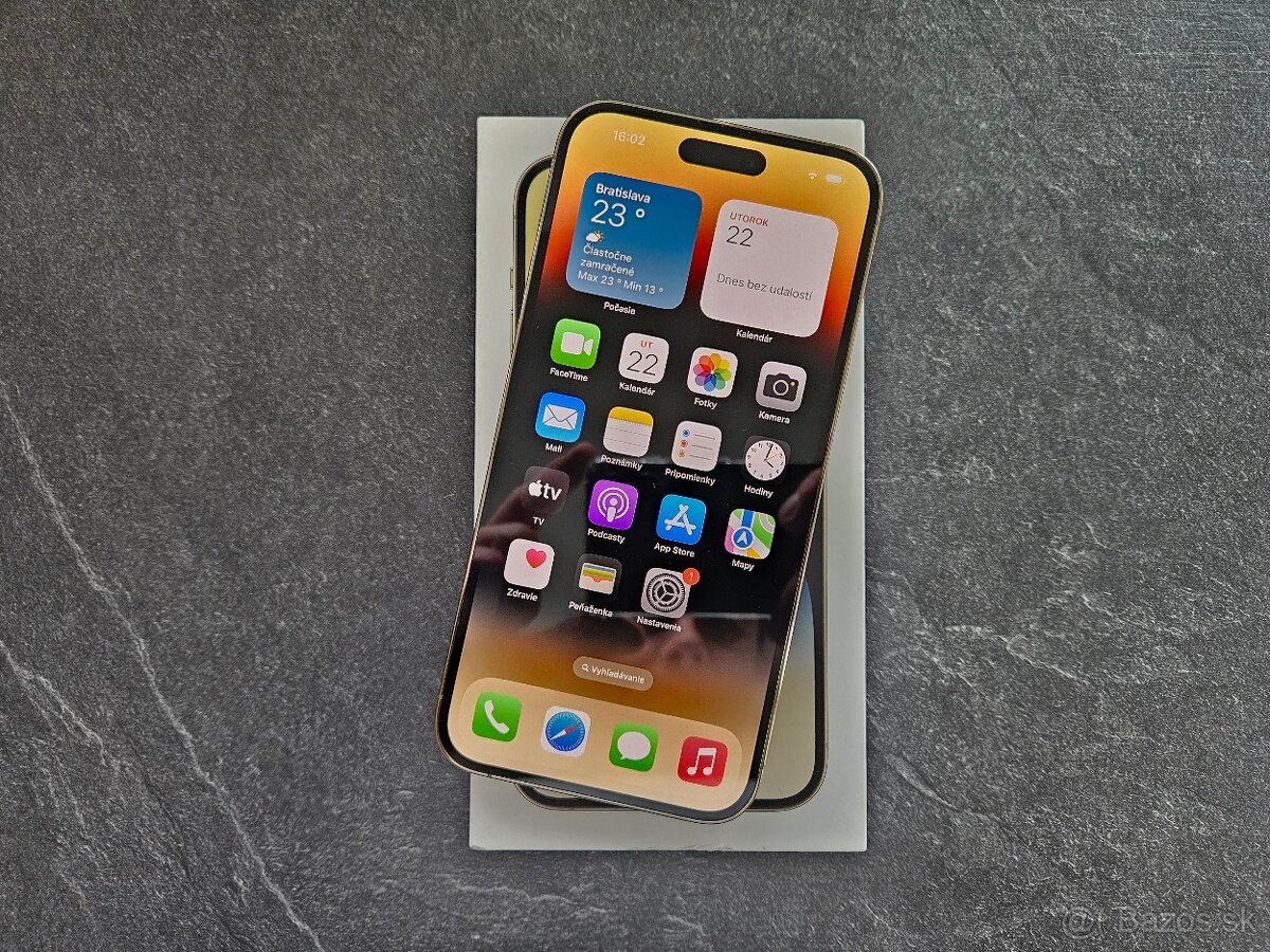 APPLE IPHONE 14 PRO MAX GOLD ZARUKA TOP STAV