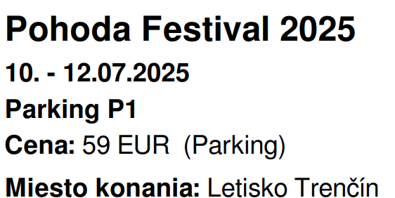 POHODA 2025