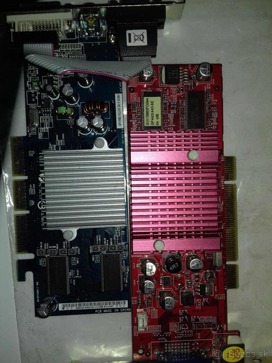 Predám garf. kartu AGP V9520-x/td/128m/ar + GeFORCE FX5200