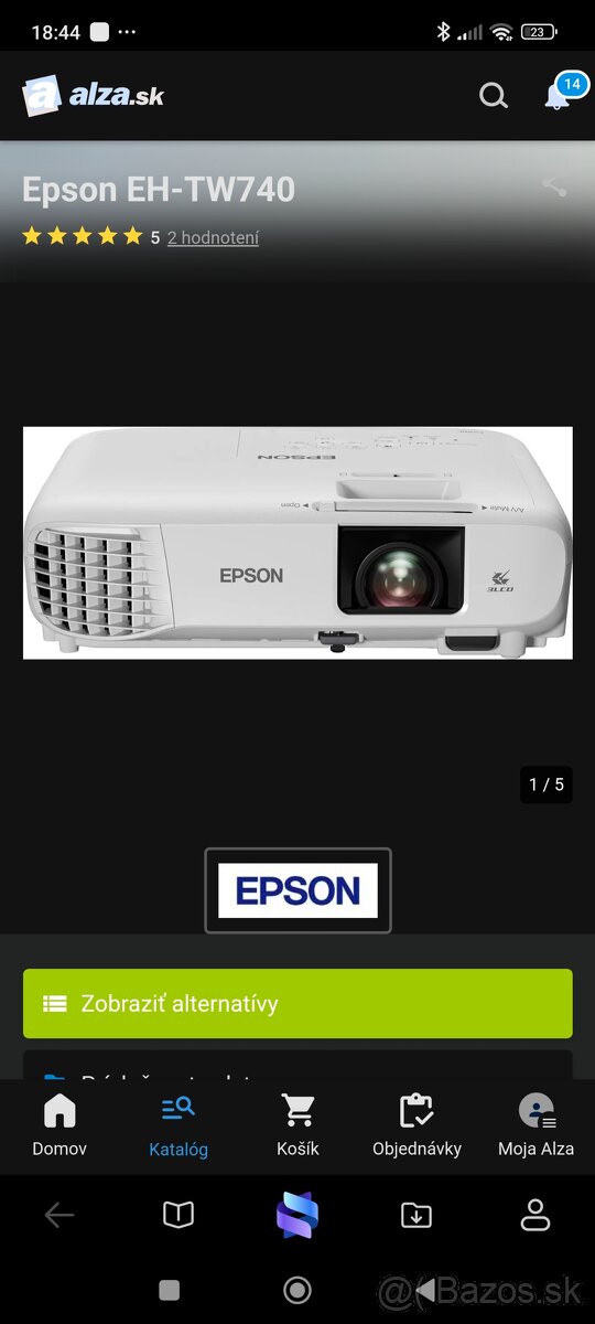 Full HD projektor Epson EH-TW740