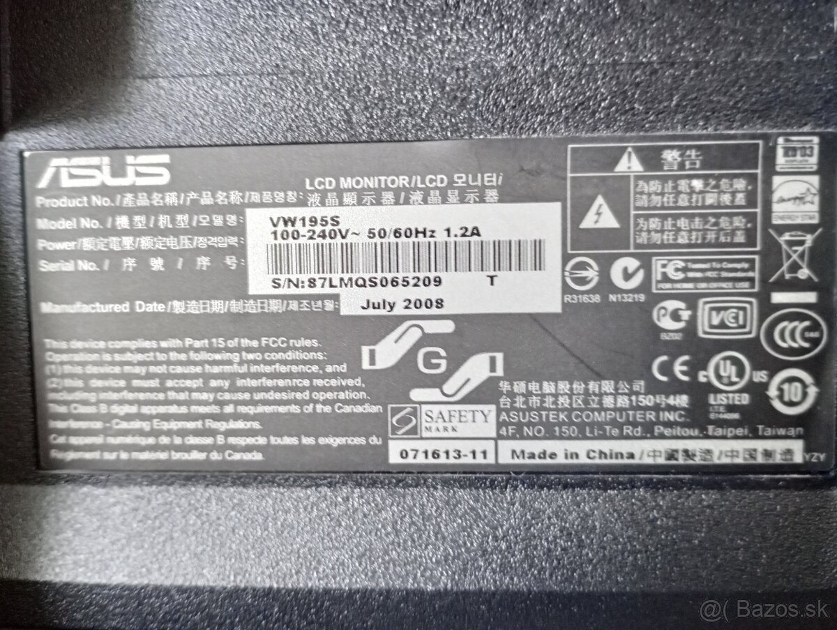 ASUS VW195S