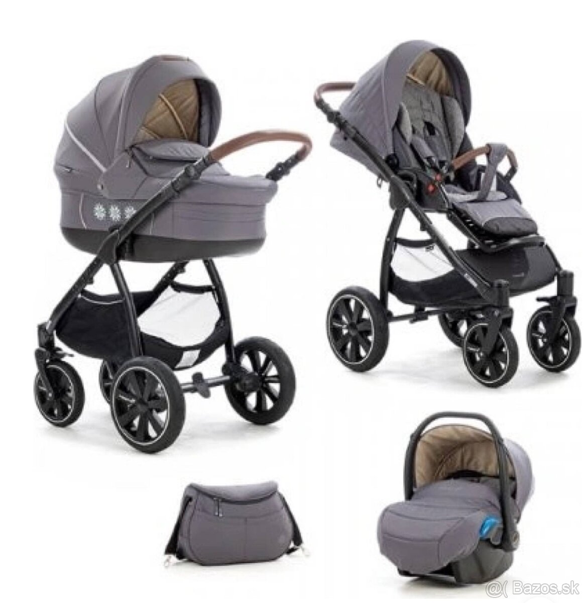 Kočík Noordi Fjordi 3v1 Dark grey