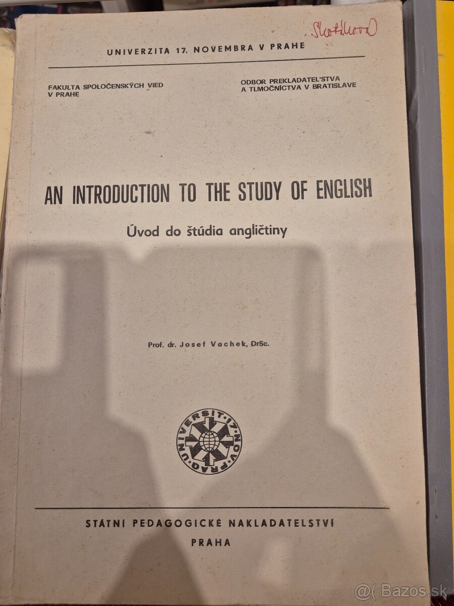 Josef Vachek An Introduction to the Study of English