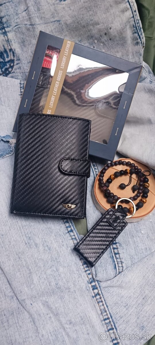 Kožená čierna peňaženka PeTerson