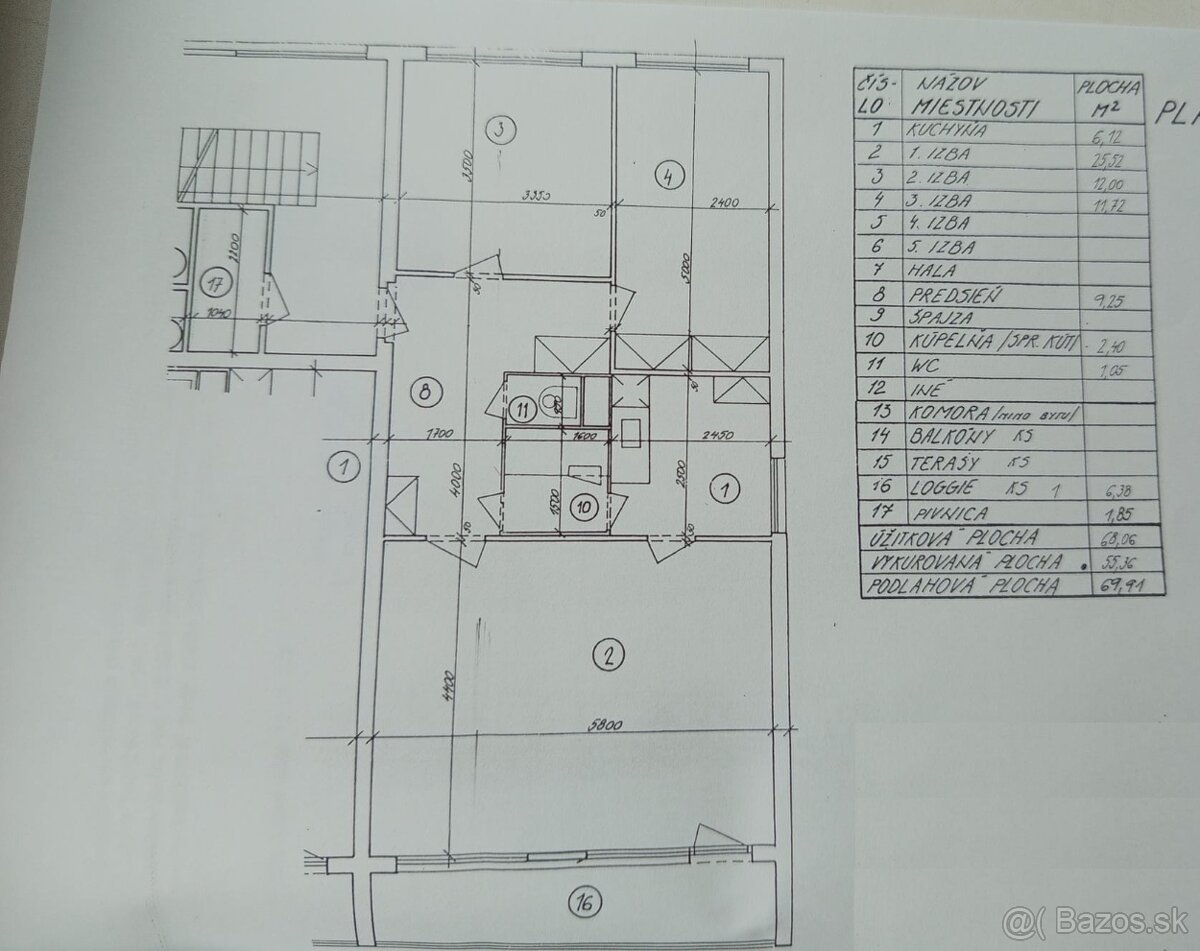 3 izb. byt, NARCISOVA ul., zrekonštr. podľa Vašich predstáv
