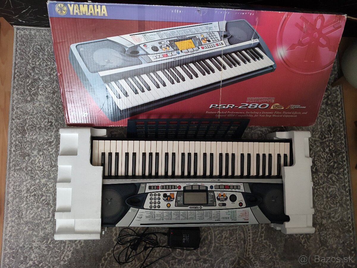 Yamaha PSR-280 TOP STAV ako nový v pôvodnej krabici.