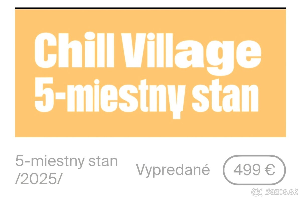 Pohoda 2025 5-miestny stan