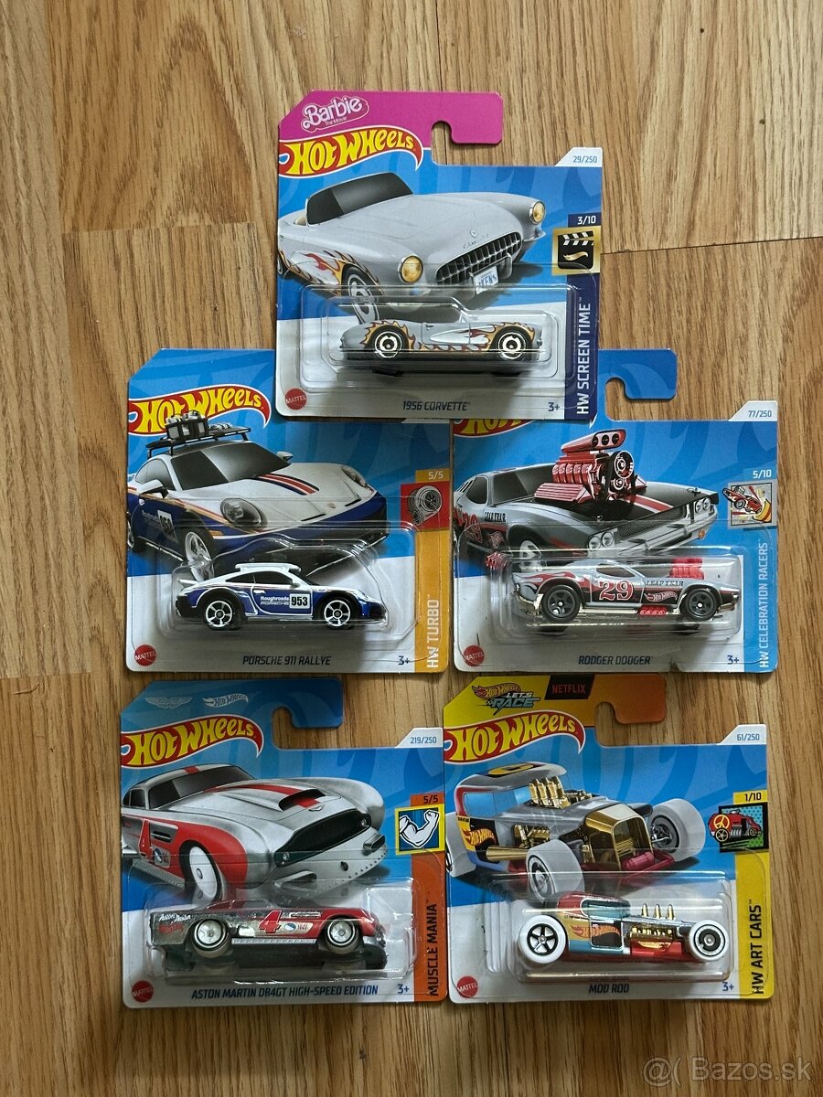 Hot wheels autíčka nové neotvorené 5 kusov (b)