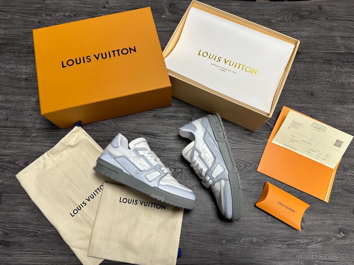 Louis Vuitton tenisky šede Komplet balenie
