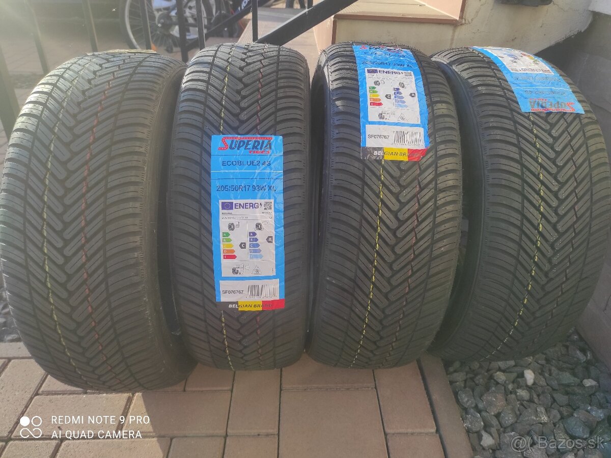 Celoročné pneumatiky Superia 205/50R17 93W XL