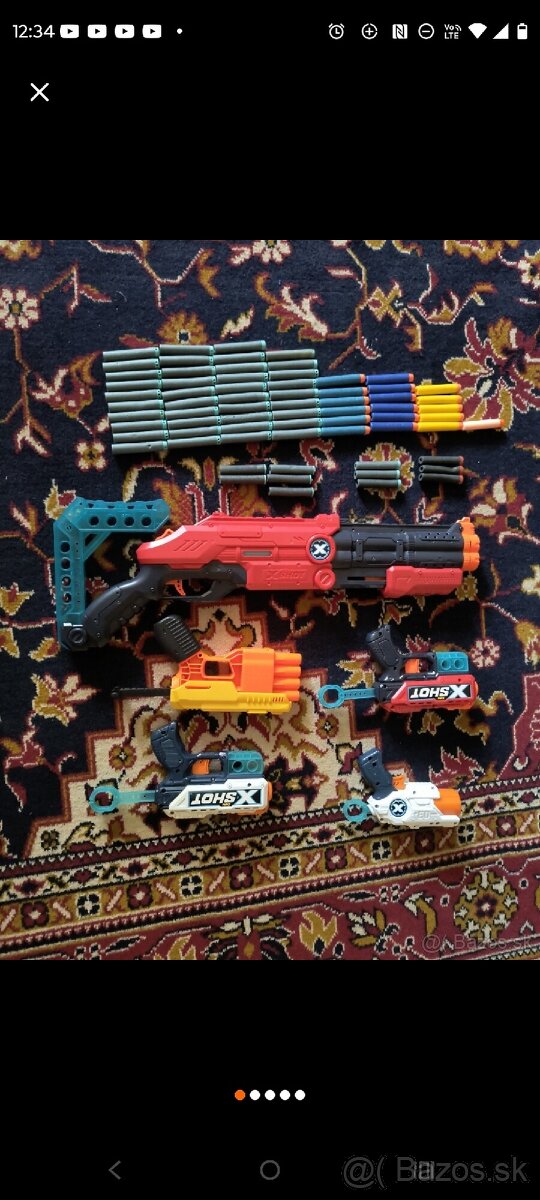 NERF+Xshot blaster a cca 65 nabojov