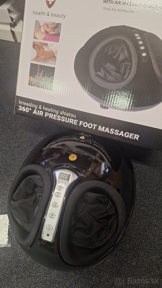 SHIATSU-vzduchovy masážny prístroj na nohy s infra magnetmi