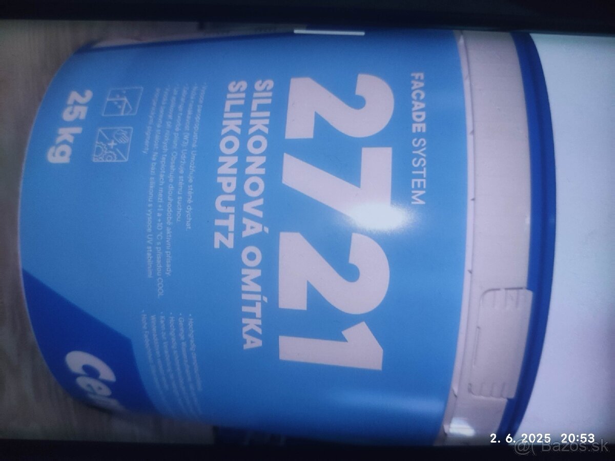 Fasádna Silikónová omietka cemix