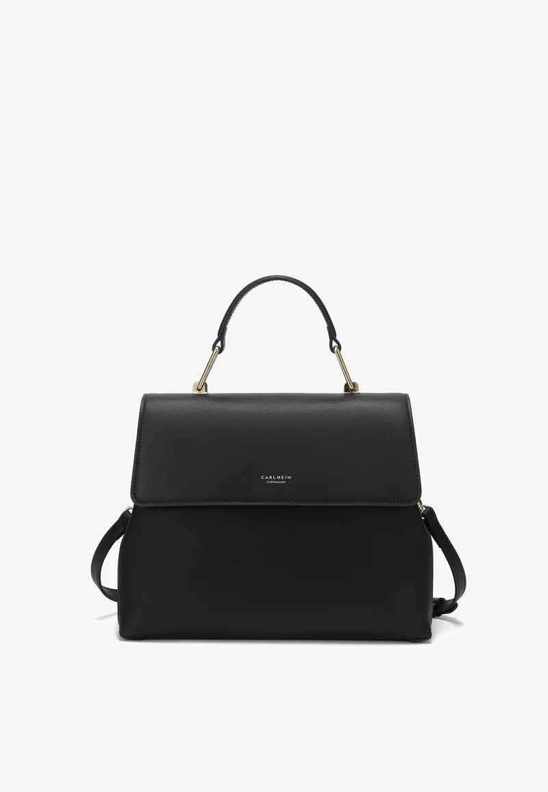 čierna kožená kabelka carlheim - nová