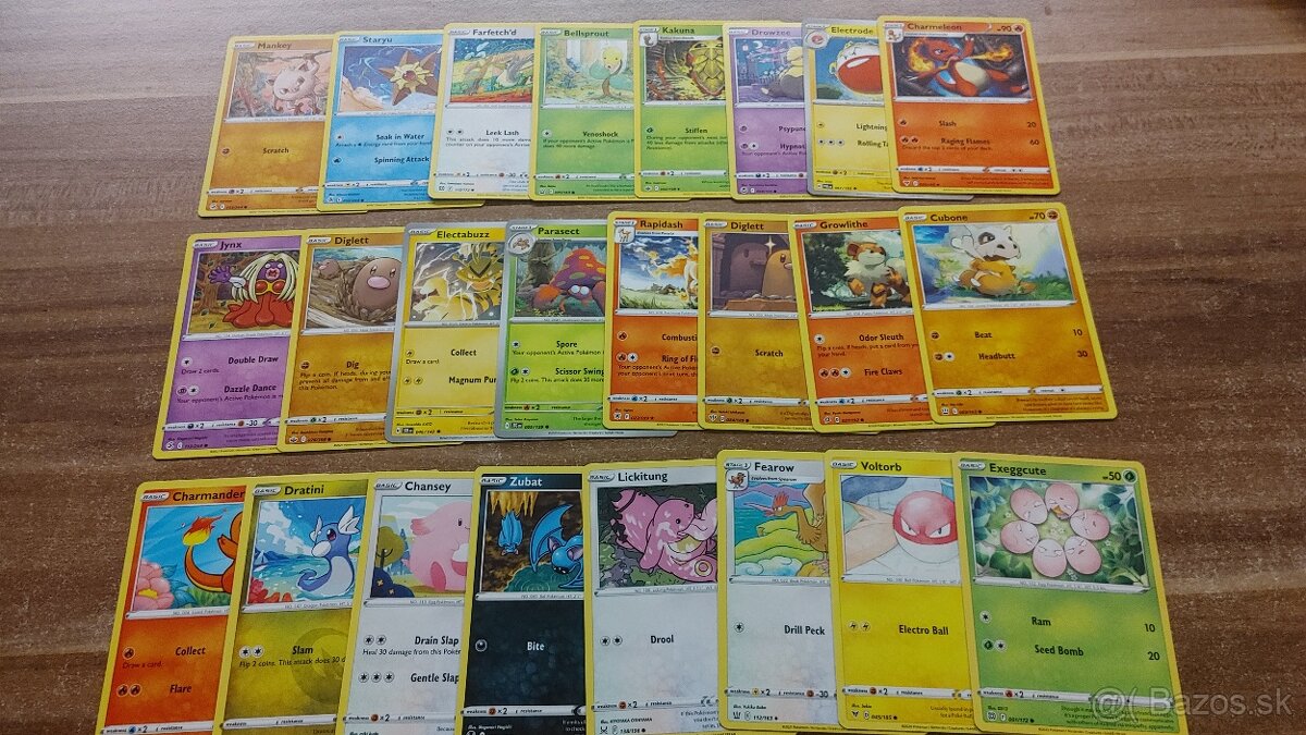 Predám original Pokemon karty 1. Generácia