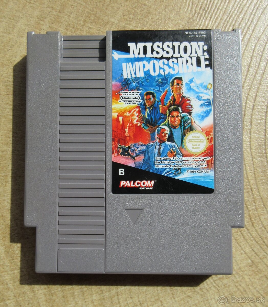 stará hra na Nintendo NES Mission Imposssible