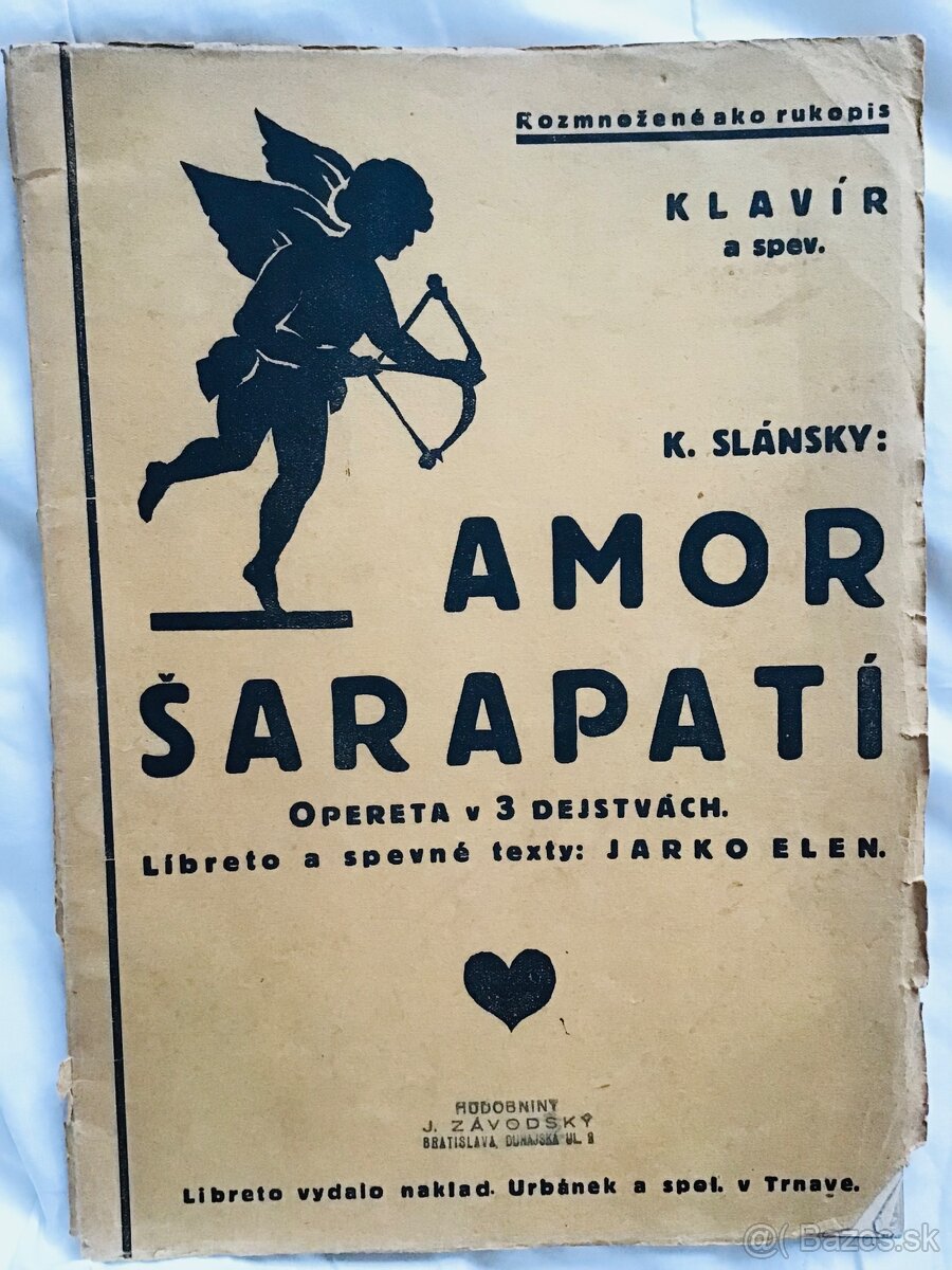 Libreto operety Amor šarapatí