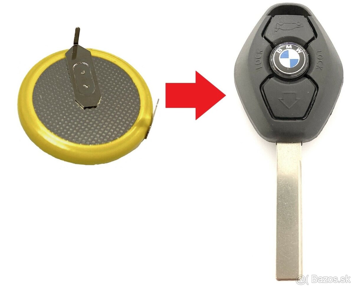 BMW nabíjateľná batéria do kľúča