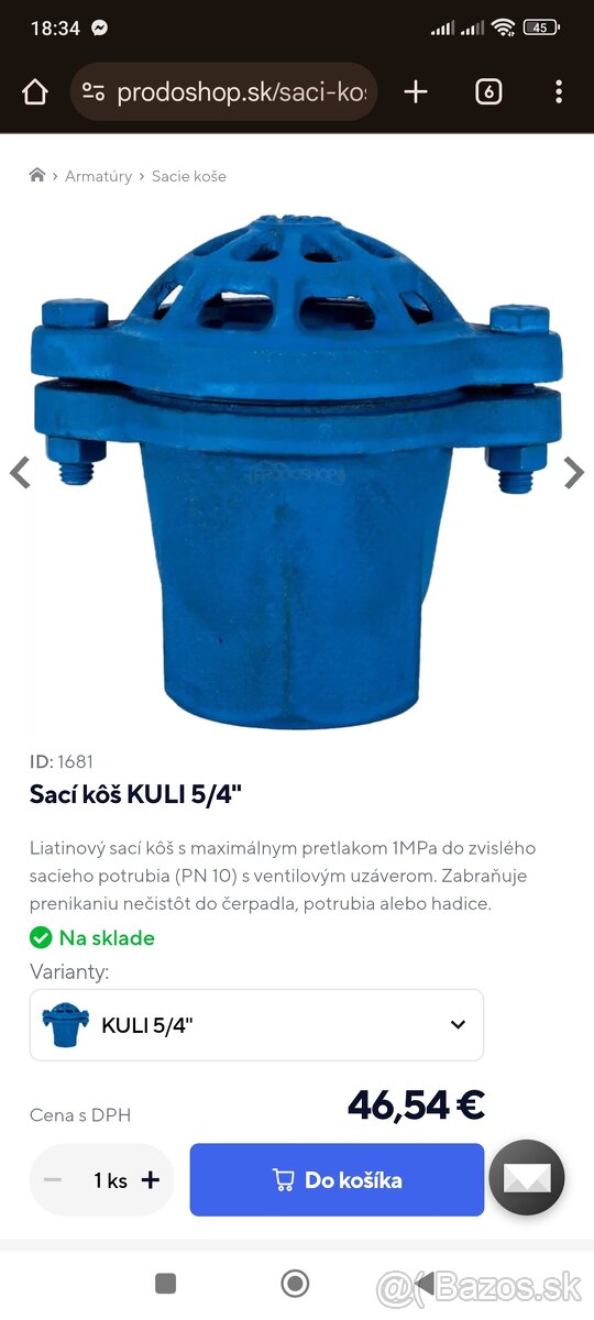 Sací koš