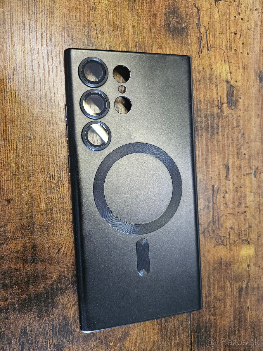 Kryt na Samsung S23 Ultra čierny s krytkou fotoaparátu