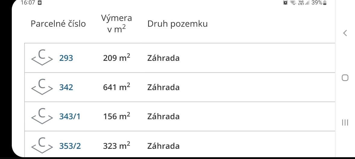 Predám pozemky v záhradkárskej oblasti v dolných Devičanoch