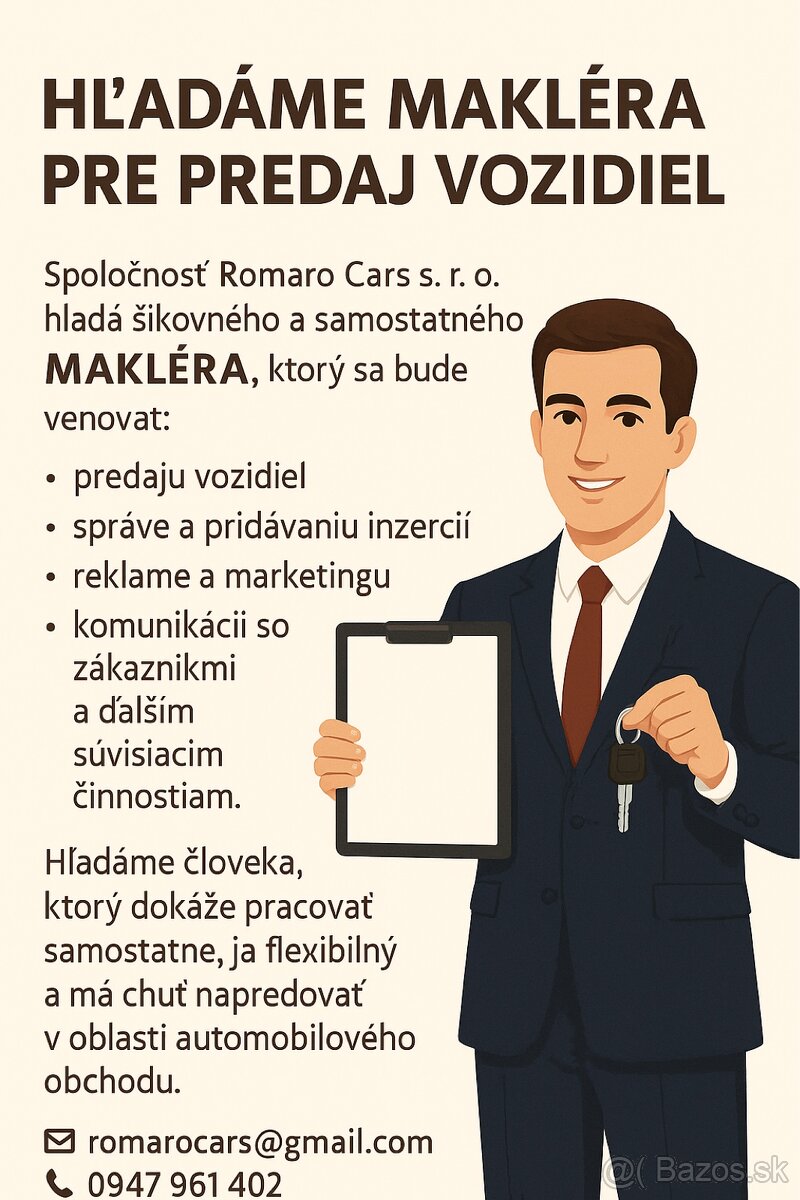Hľadáme makléra