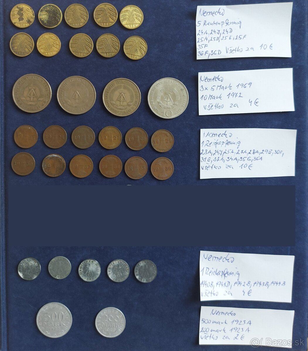 Zbierka mincí - Nemecko, Nacistické nemecko (DOPLNENÉ)
