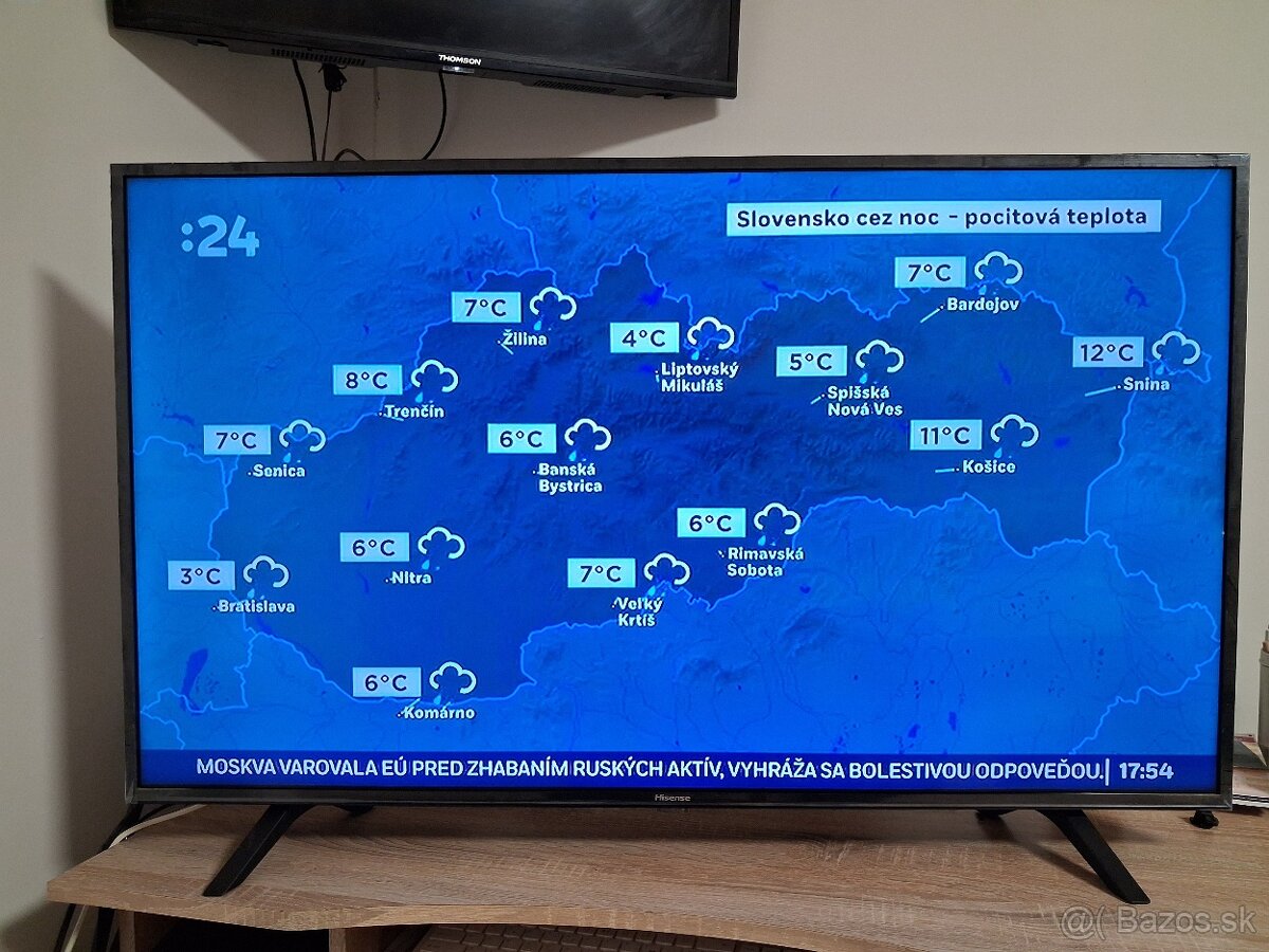 Predám 4K UHD SMART TV HISENSE 43B7100