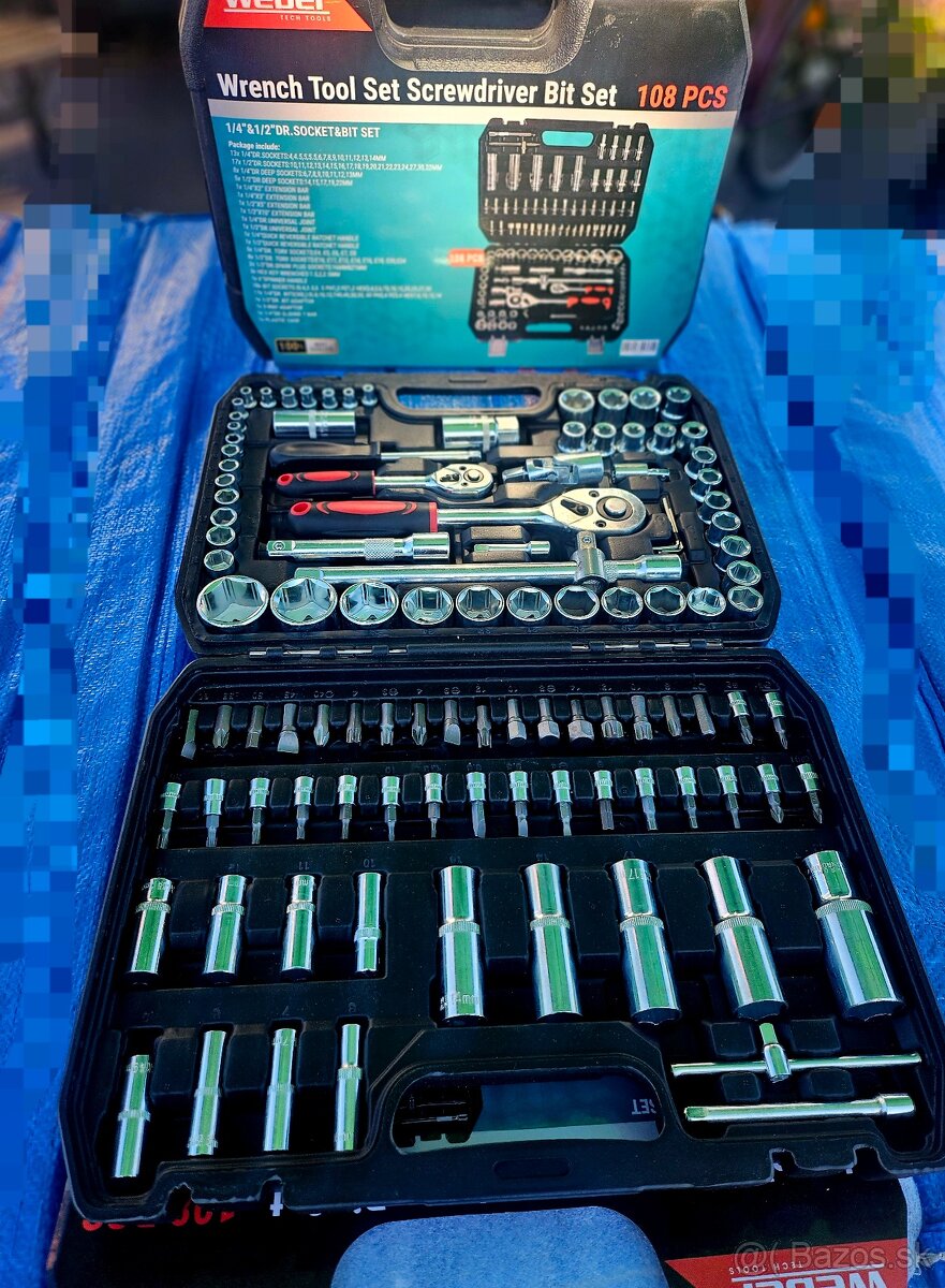 Gola sada náradia kľúčov 108 kusov