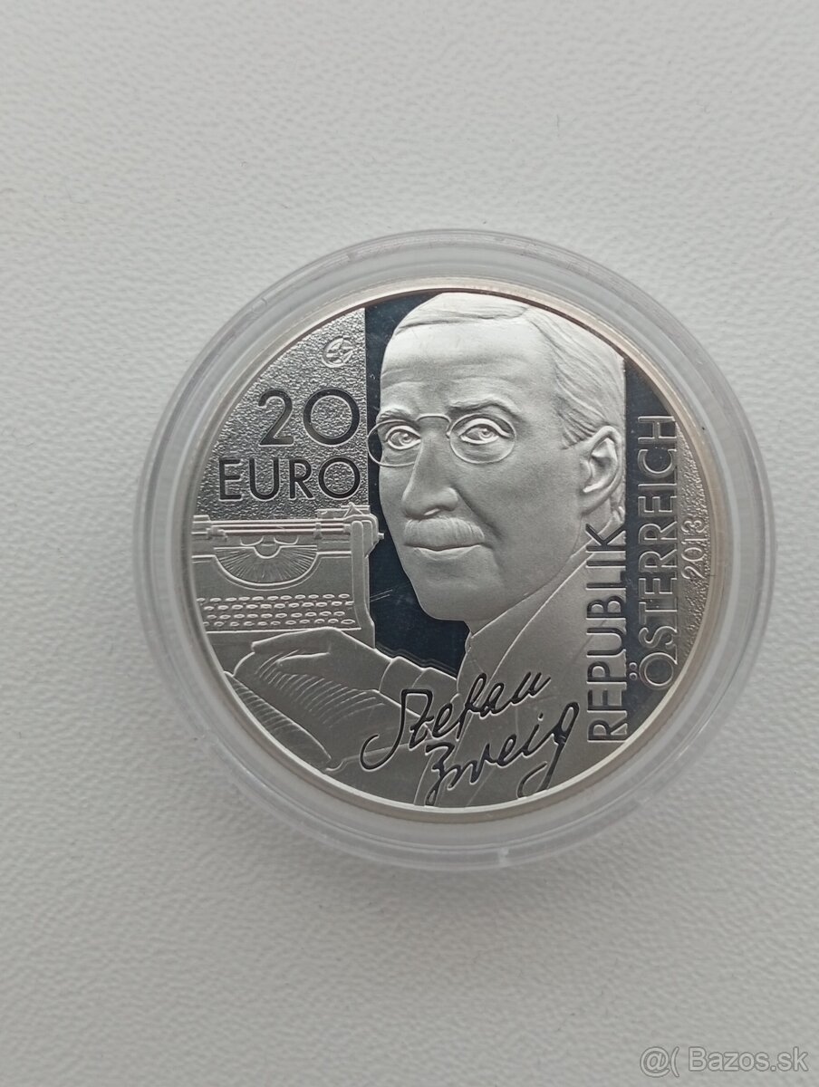 Mince 20 eur Rakúsko 2013 Proof