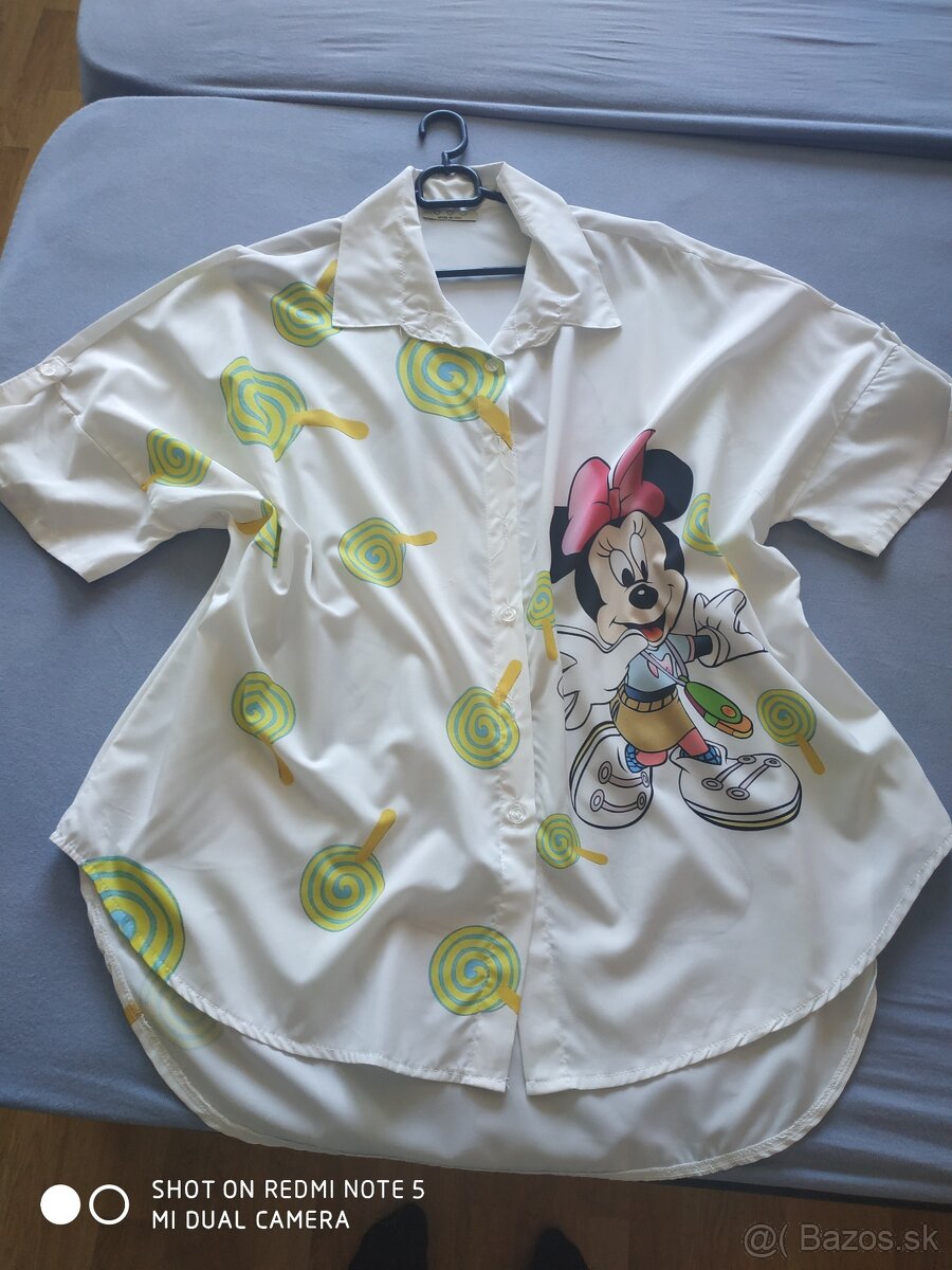 Farebná košeľa s Minnie - Uni