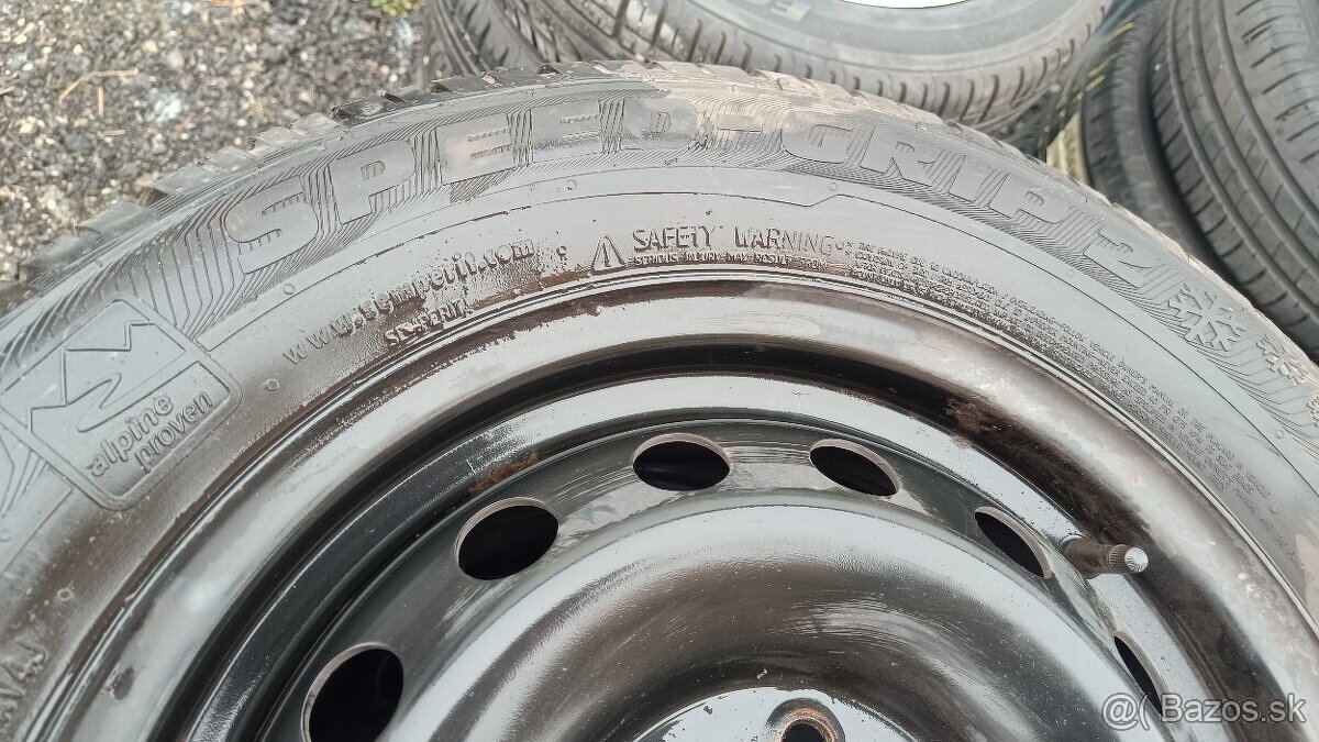 sada diskov KFZ 5x114,3 s pneu semperit 195/65 R15 91T zimné