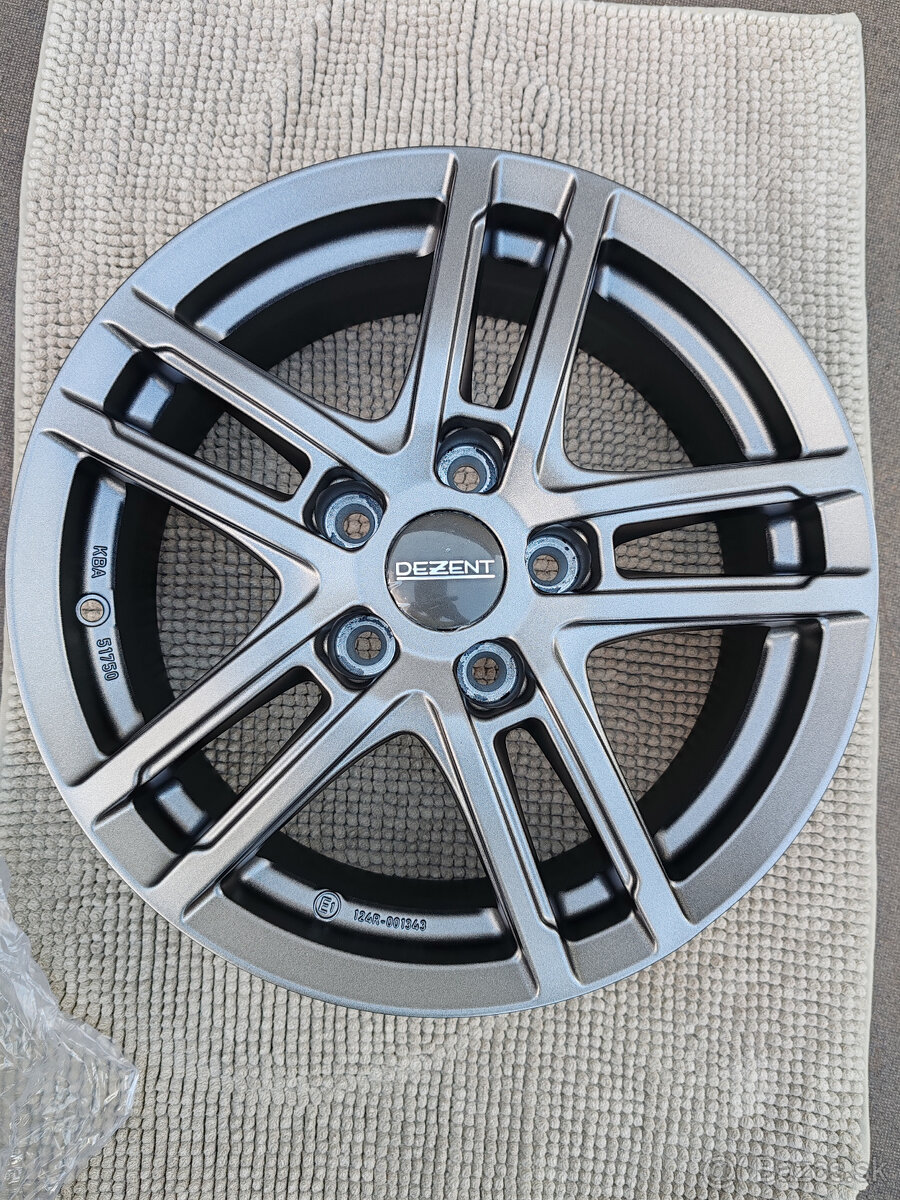 Predám alu disky Dezent TZ graphite matt R16