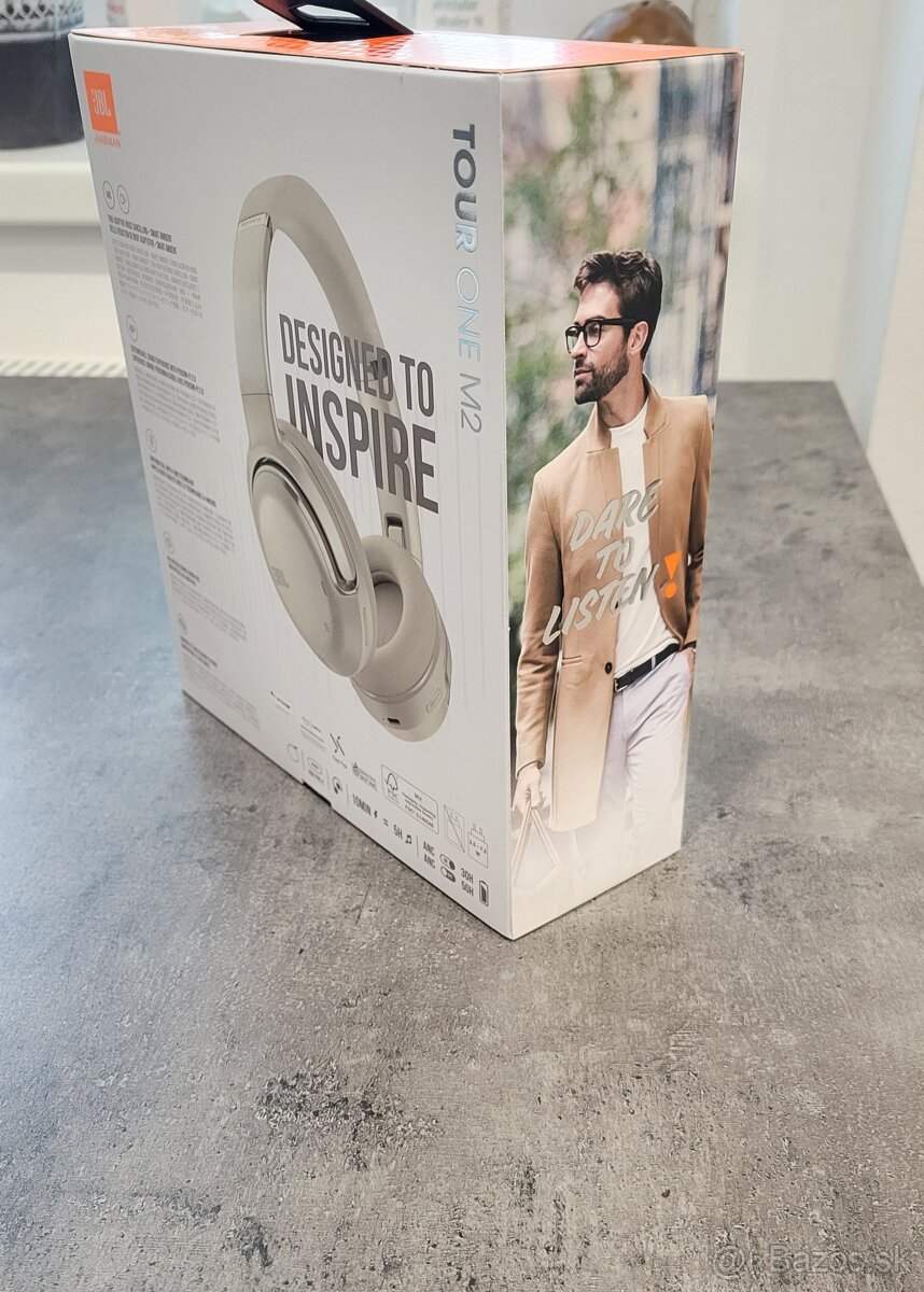 Slúchadlá JBL Tour ONE M2 Champagne, Nové nerozbalené