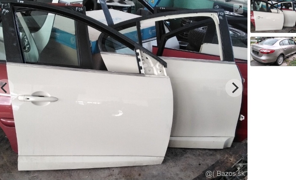 Renault Fluence 1.5 dCi 2012 predám DVERE, MOTOR K9KG8, ZADN