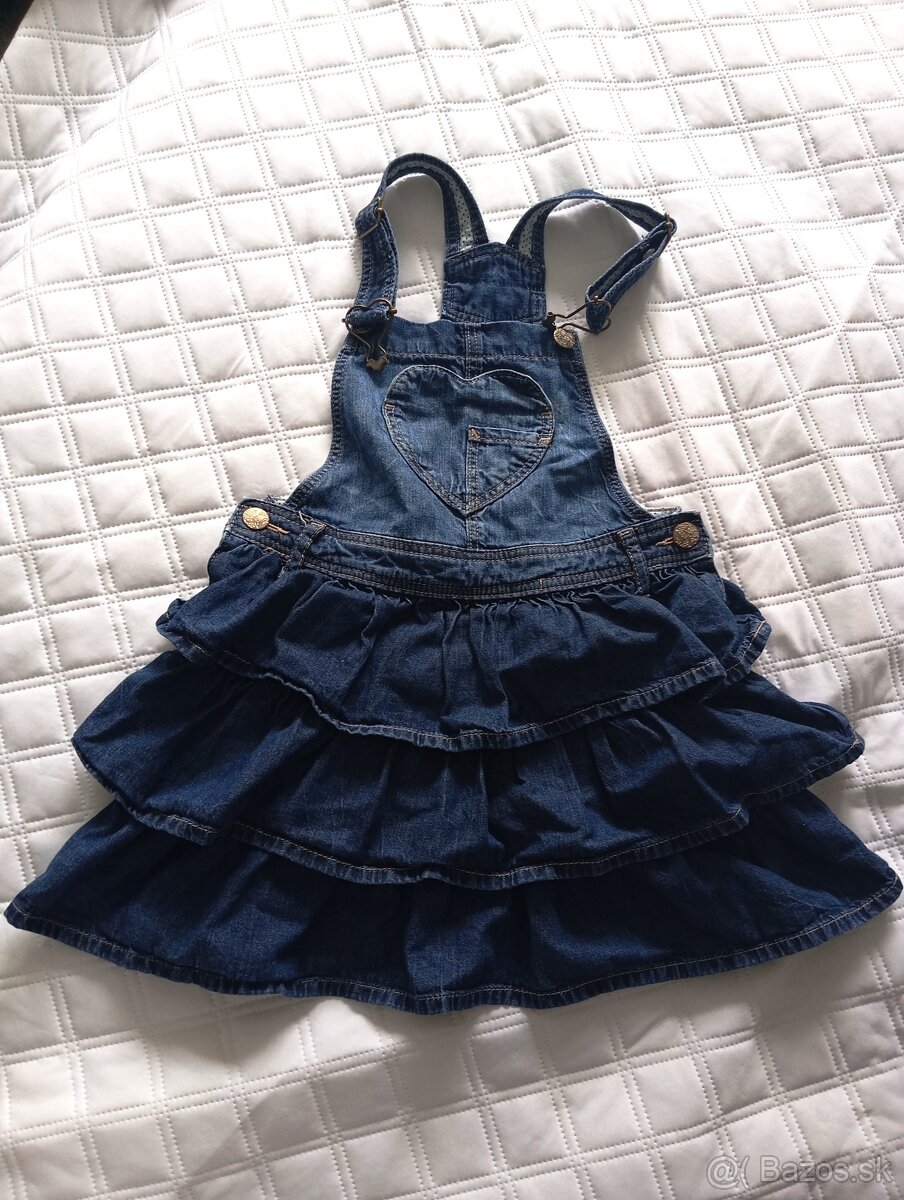 H&M riflové šaty