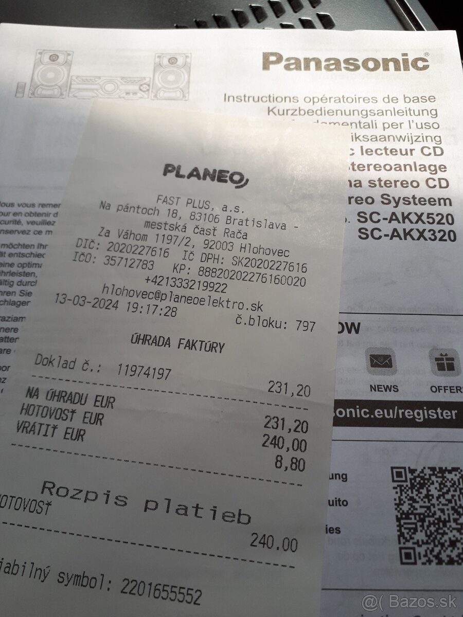 Panasonic SC AKX520