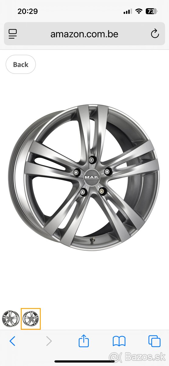 Predam sadu Alu diskov MAK Zenith priemer R17