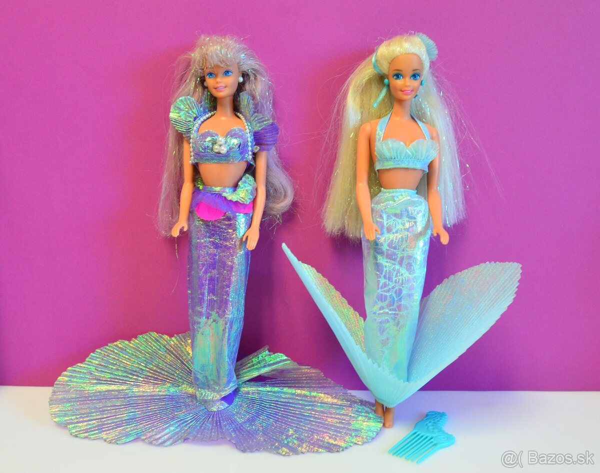 Retro bábiky Barbie mermaid
