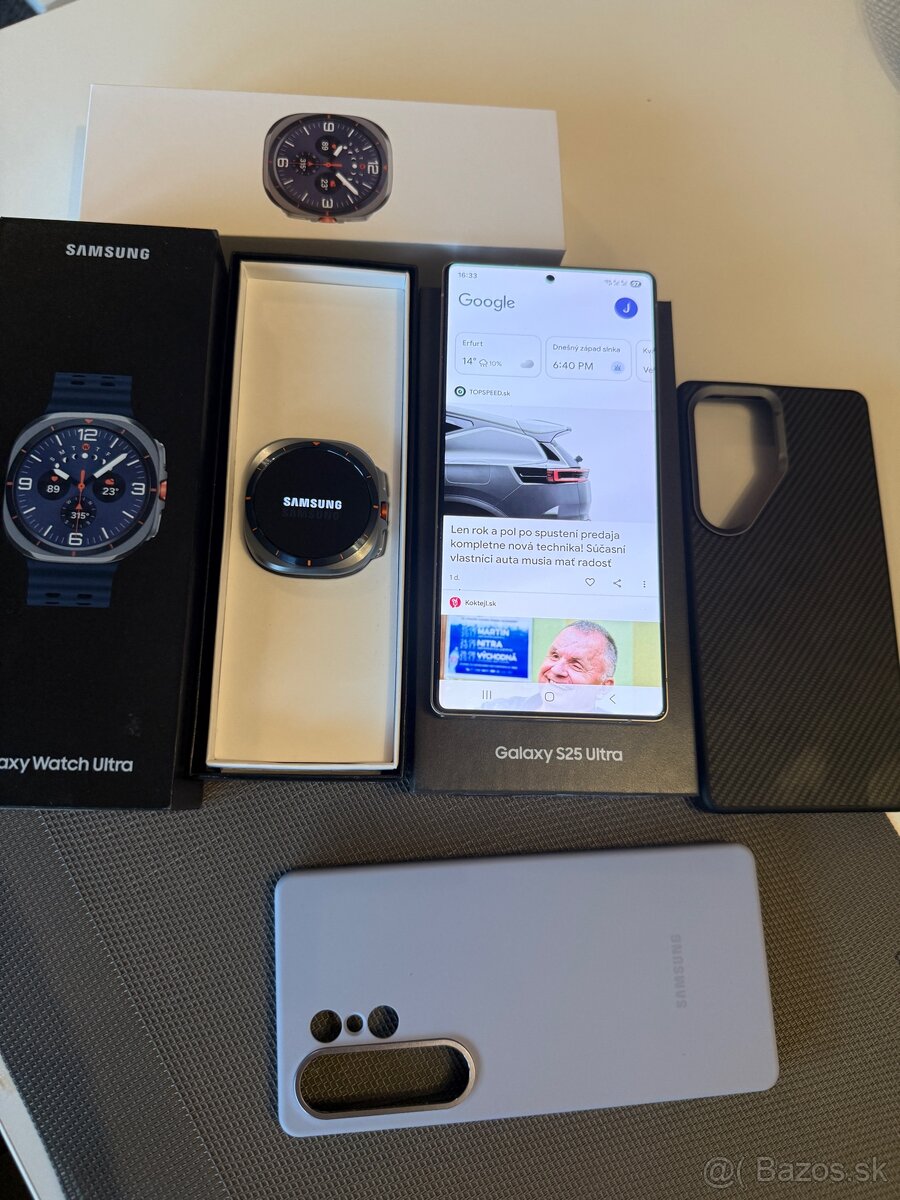 Samsung S25 Ultra 1Tb plus Galaxy Watch Ultra