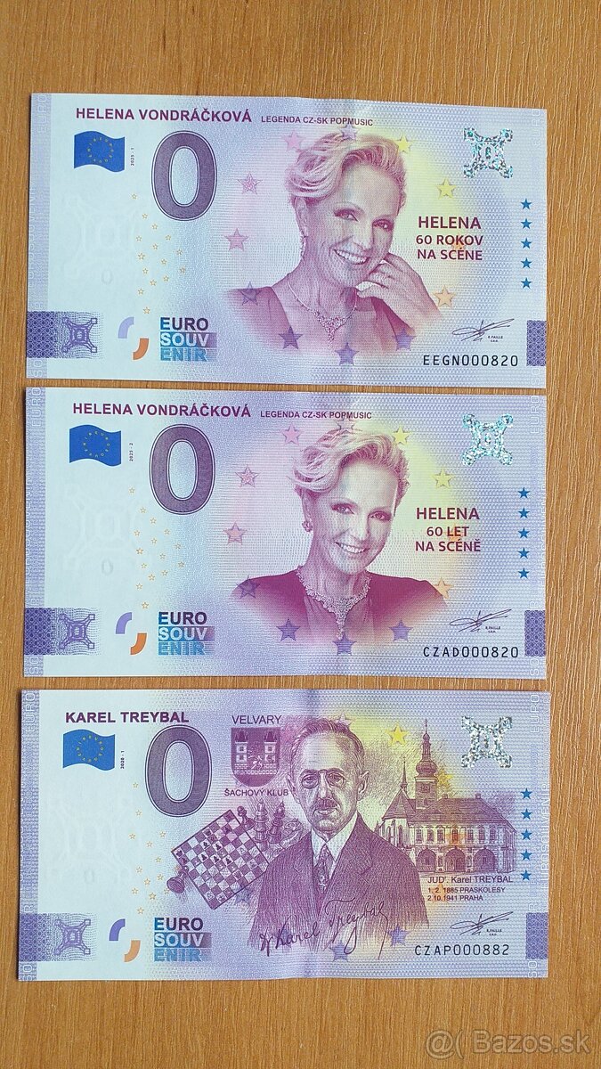 0 euro bankovka, 0 euro souvenir, 0€ bankovka 01