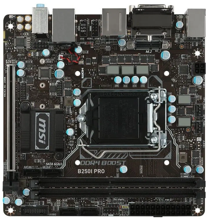 zakladna doska MSI B250I PRO LGA 1151 ITX + procesor I7-6700