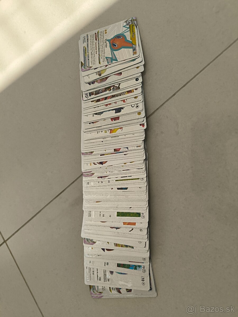 Pokémon karty strieborné 79ks