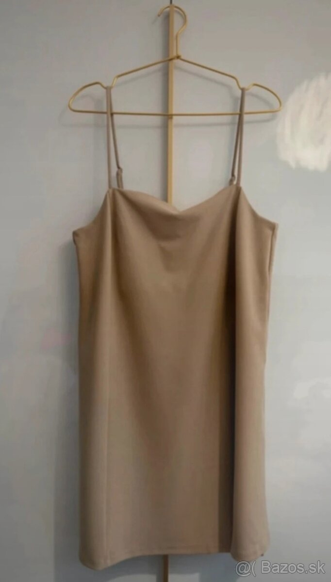 Béžové/nude šaty H&M
