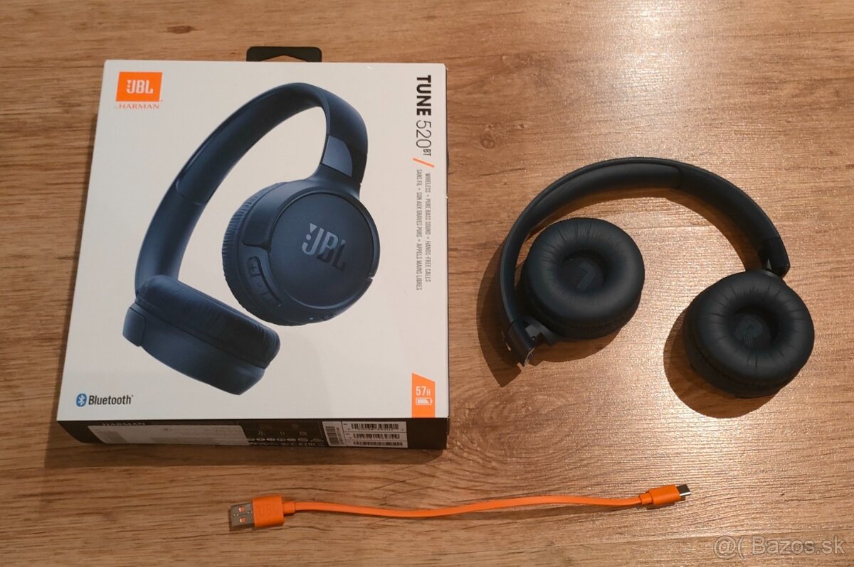 Bezdrôtové slúchadlá JBL TUNE 520BT Blue