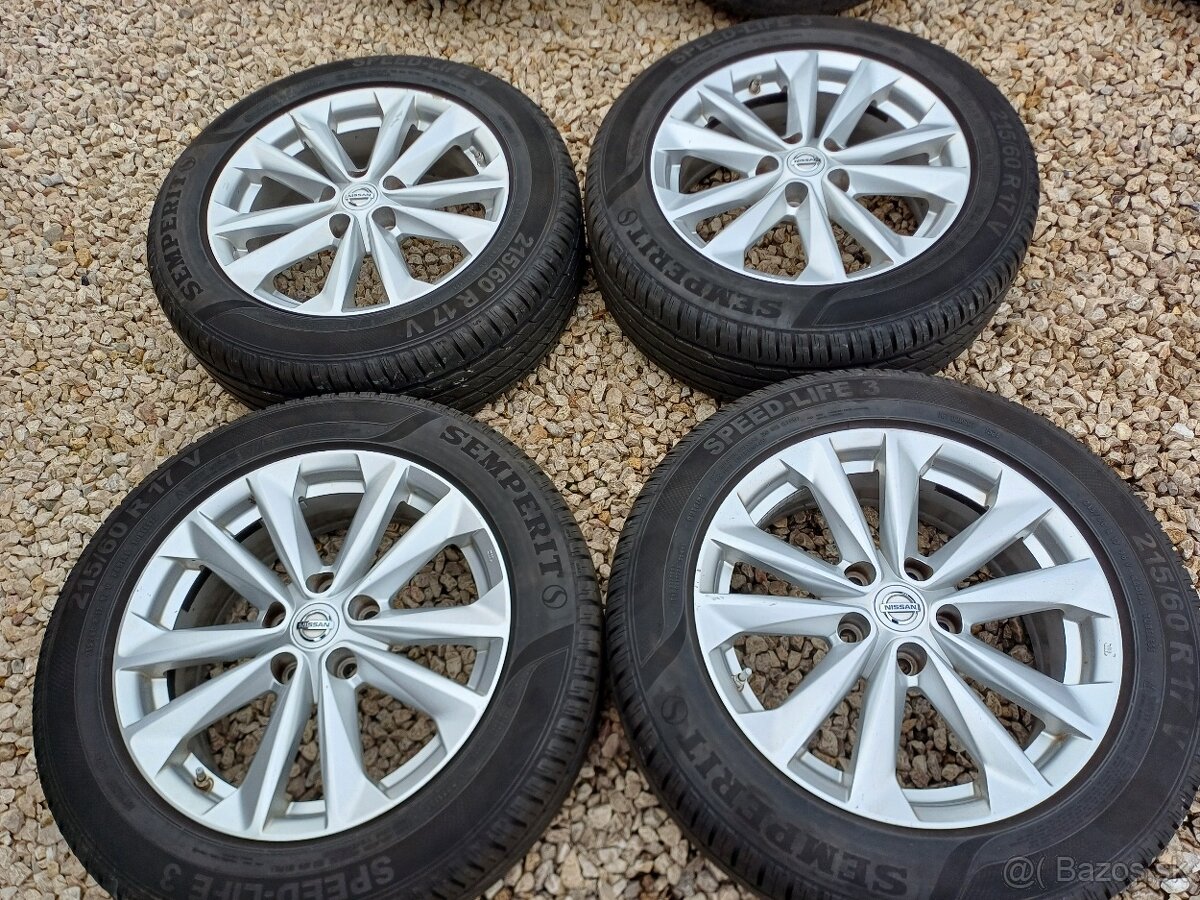 hlinikové disky org.Nissan Qashqai I,II,-7Jx17-ET-40-5x114,3